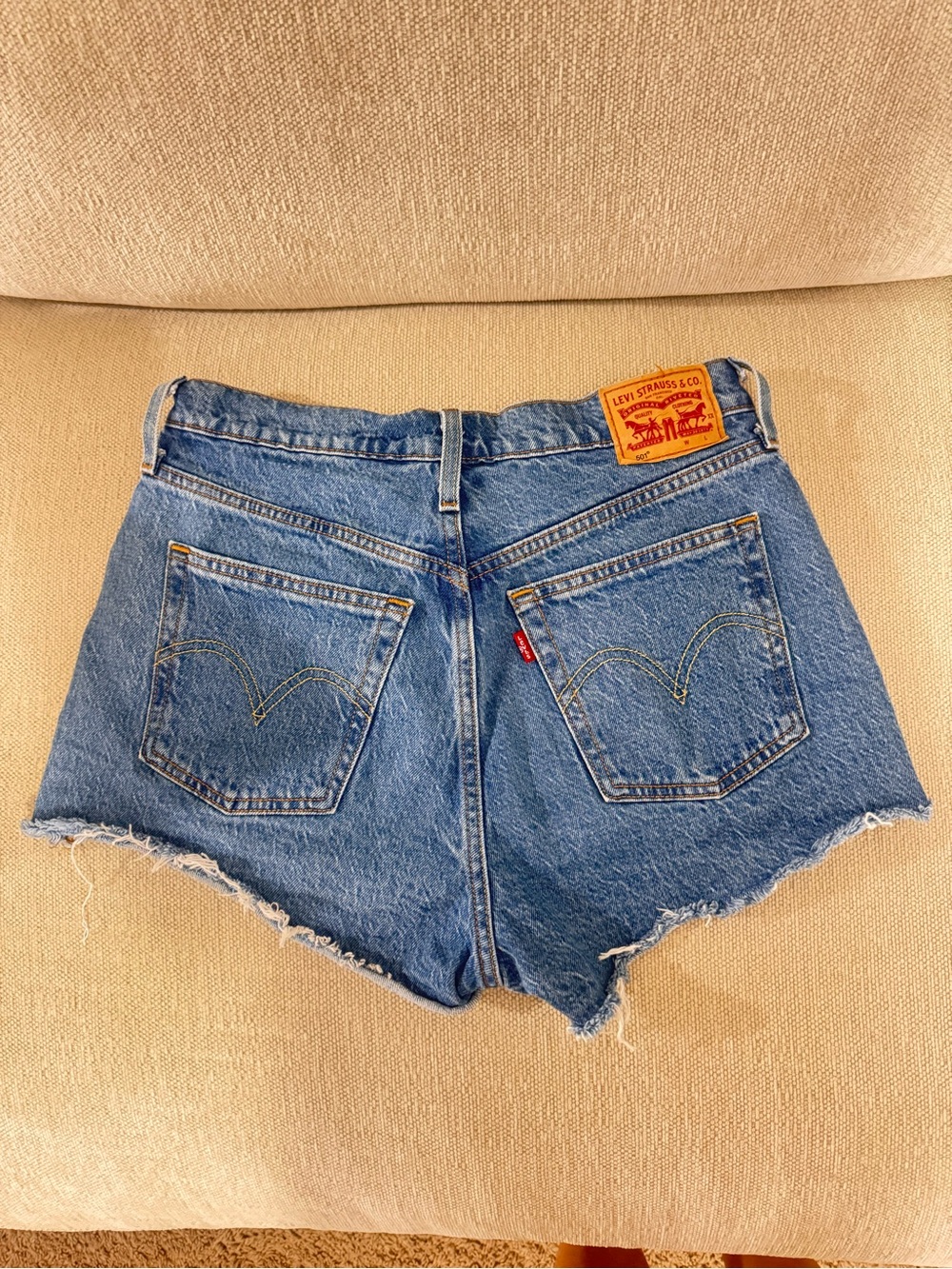 Levi's 501 Blue Denim Cutoff Women’s Shorts
